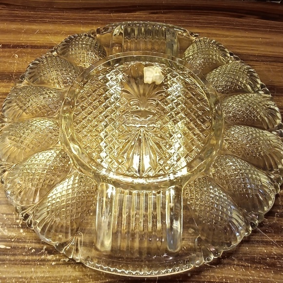 L.E.Smith crystal deviled eggs 🥚 tray - Picture 3 of 4